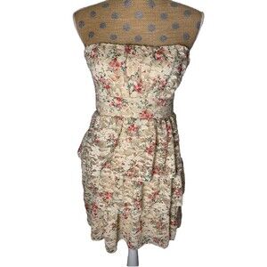 Vtg Deb Juniors Fairycore Lace Ruffle Coquette Top Dress Tier Flowy Small Y2K